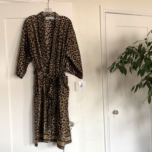Christian Dior RTW Silk Cheetah Robe